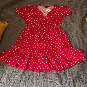 Forever 21 Red Polka Dot Dress